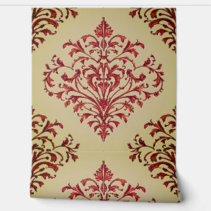 Papel Pintado Patrón floral de estilo vintage moderno4