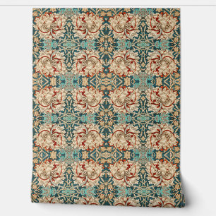 Papel Pintado Patrón Floral Inspirado en Madreselva Victoriana