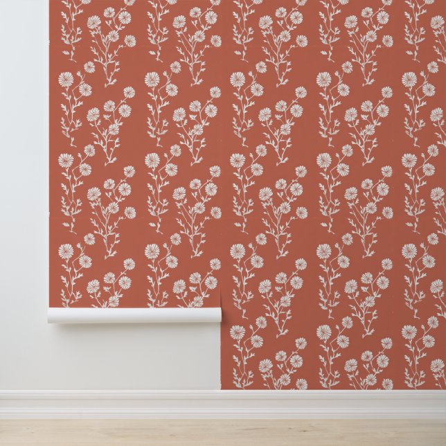 Papel Pintado Patrón Folk Boho (Solicitud)