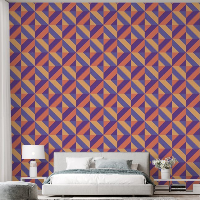 Papel Pintado Patrón geométrico (Dormitorio)