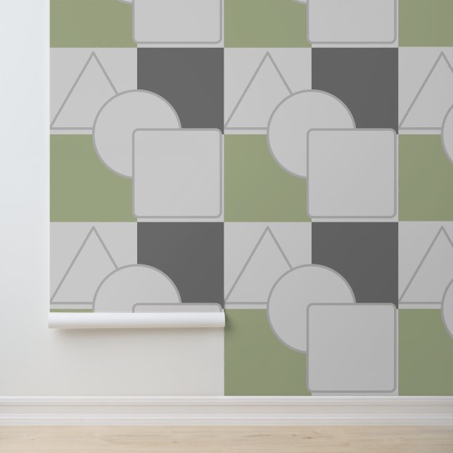 Papel Pintado Patrón geométrico (Solicitud)