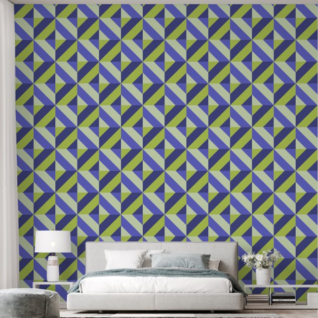 Papel Pintado Patrón geométrico (Dormitorio)
