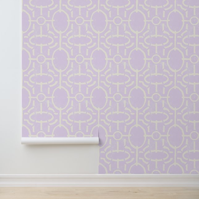 Papel Pintado Patrón geométrico boho vintage retro (Solicitud)