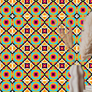Papel Pintado Patrón geométrico de color negrita y lúgubre