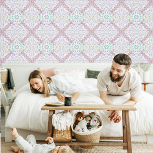 Papel Pintado Patrón geométrico de colores dulces