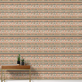 Papel Pintado Patrón geométrico floral boho sin costuras
