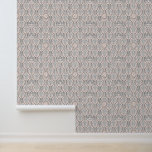 Papel Pintado Patrón geométrico floral inspirado en Art Deco<br><div class="desc">Un diseño de estilo Art Déco con formas florales abstractas en tonos grises y rosas. Con elementos simétricos,  geométricos y detalles de línea intrincados,  este diseño crea una estética vintage refinada,  perfecta para papeles pintados,  tela y papelería.</div>