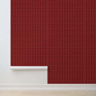 Papel Pintado Patrón geométrico rojo óxido y marrón oscuro
