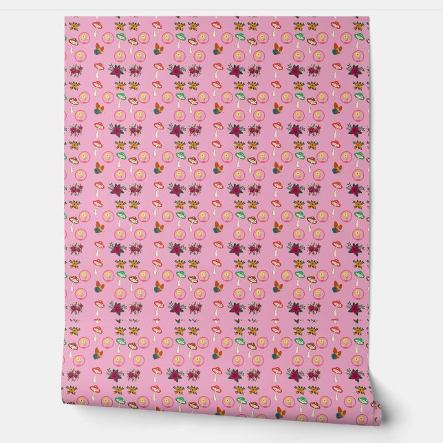 Papel Pintado Patrón Groovy (Desenrollar)