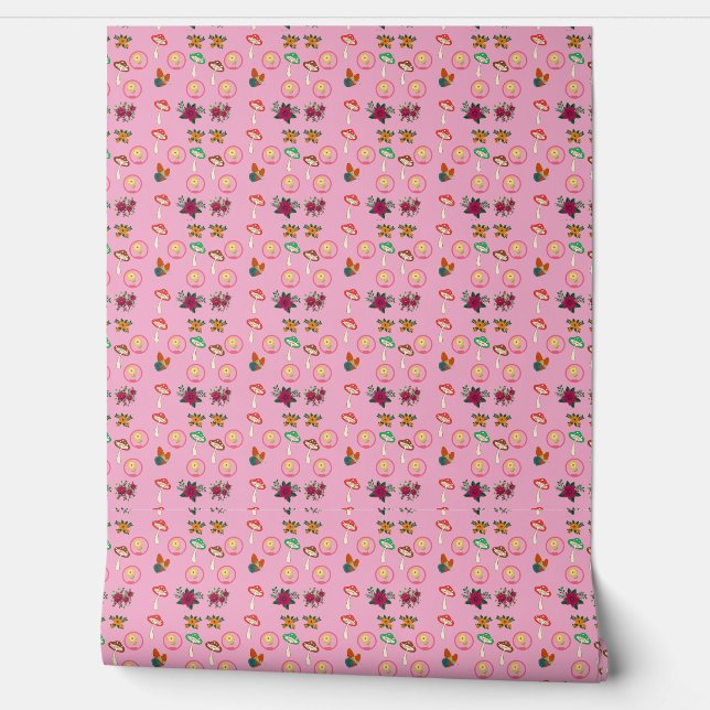 Papel Pintado Patrón Groovy (Desenrollar)
