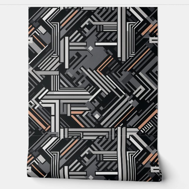 Papel Pintado Patrón industrial (Desenrollar)