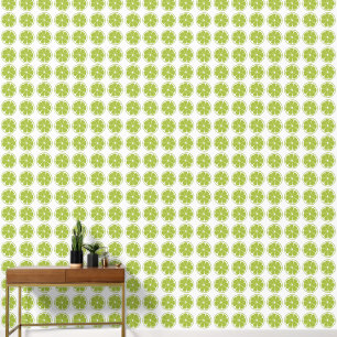 Papel Pintado Patrón Lime Fruit Green Lime