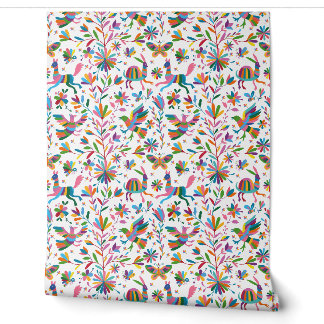 Papel Pintado Patrón luminoso estilo otomano mexicano