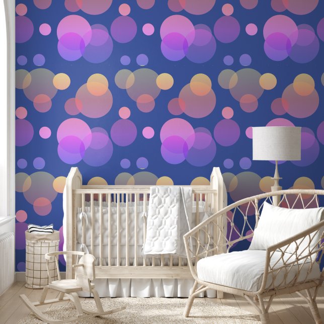 Papel Pintado Patrón moderno de formas geométricas sólidas 19a (Niños)