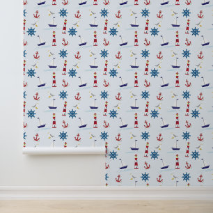 Papel Pintado Patrón náutico marítimo