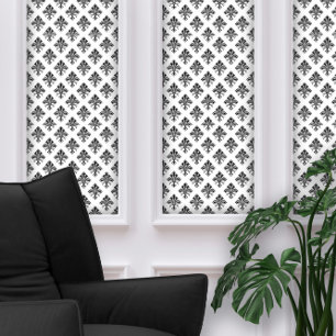 Papel Pintado Patrón negro Art Deco Fleur-de-lis