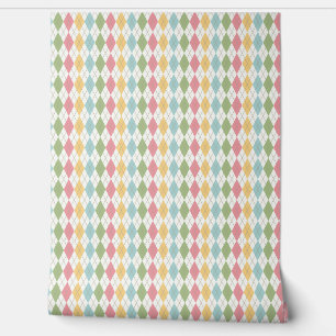 Papel Pintado Patrón Pastel Argyle