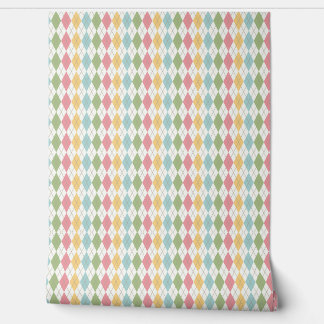 Papel Pintado Patrón Pastel Argyle