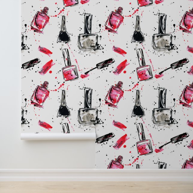 Papel Pintado Patrón polaco de nail (Solicitud)