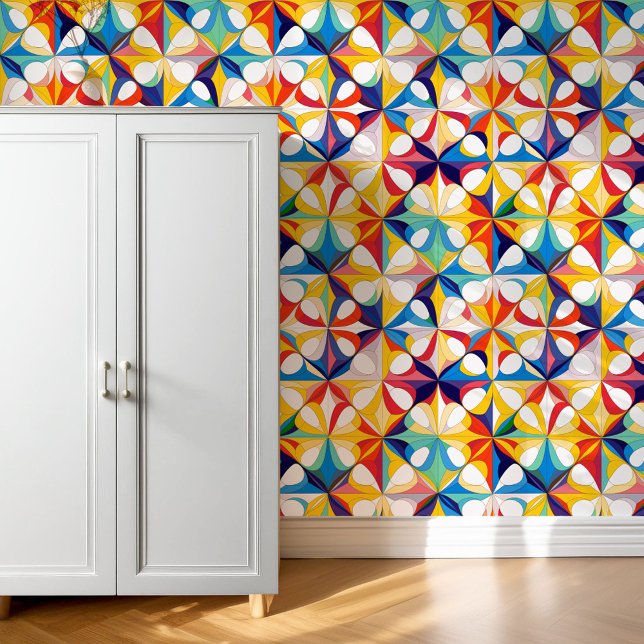Papel Pintado Patrón resumen geométrico de Bauhaus#3 ID1068 (Subido por el creador)