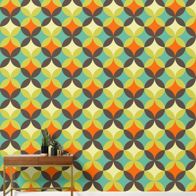 Papel Pintado Patrón retro (Pasillo)