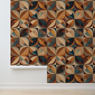 Papel Pintado Patrón retro de 70