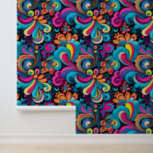 Papel Pintado Patrón retro de baldosas de Guay