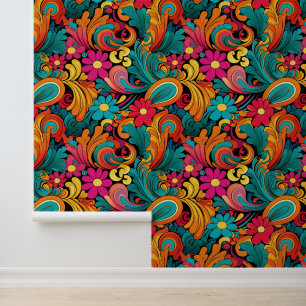 Papel Pintado Patrón retro de baldosas de Guay