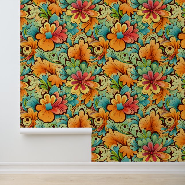 Papel Pintado Patrón retro de baldosas de Guay (Solicitud)