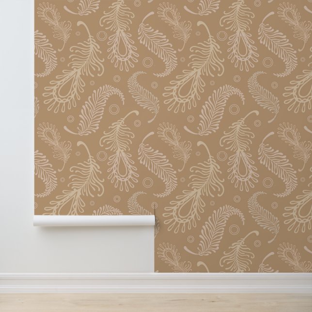 Papel Pintado Patrón retro-féter-pálido (Solicitud)