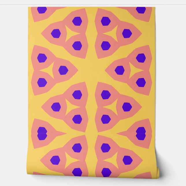 Papel Pintado Patrón retro moderno (Desenrollar)