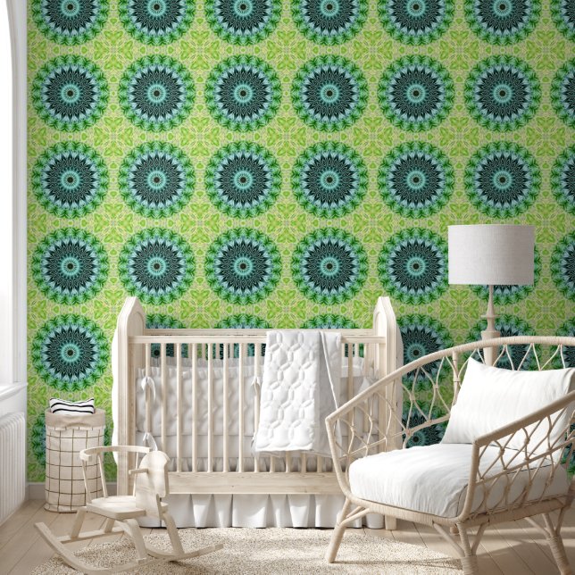 Papel Pintado Patrón sin foco de Mandala de alimentación 14 (Niños)