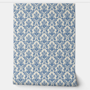 Papel Pintado Patrón sin soldadura de ELEGANCE Blue Damask