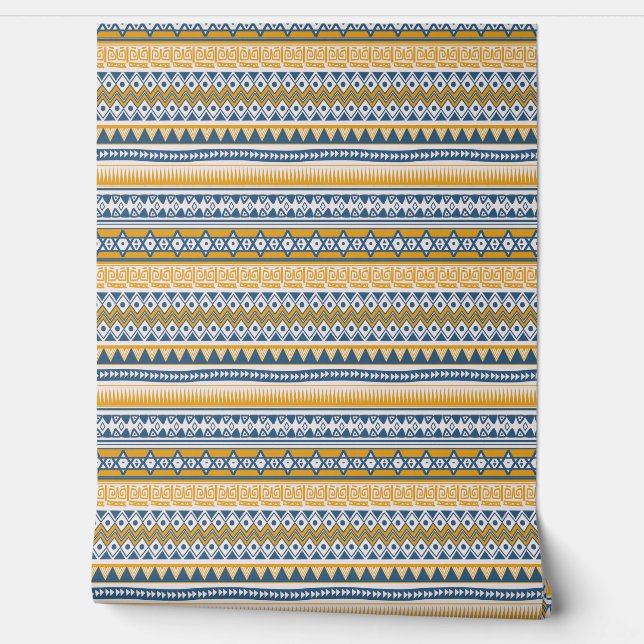 Papel Pintado Patrón tribal azteca (Desenrollar)