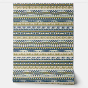 Papel Pintado Patrón tribal azteca