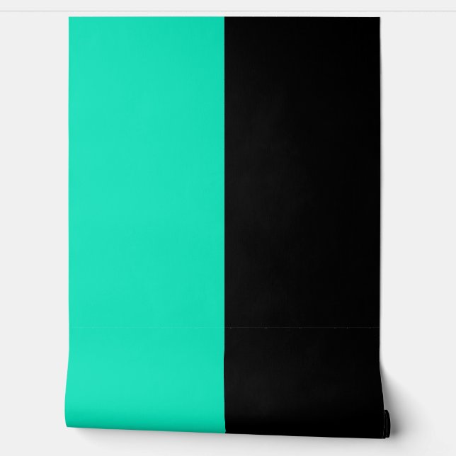 Papel Pintado Patrón Turquoise Black Vertical Big Stristris (Desenrollar)