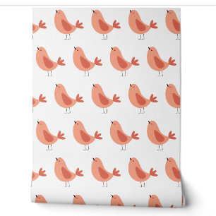Papel Pintado Patrón vectorial minimalista perfecto de pájaros d