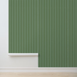 Papel Pintado Patrón vertical Kale verde rayado moderno