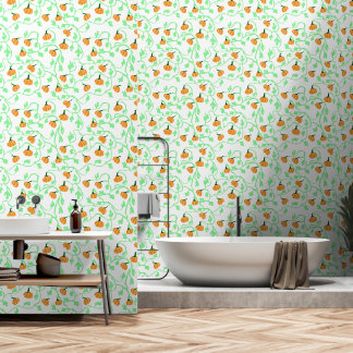 Papel Pintado Patrón Vines de Calabaza