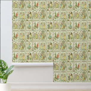 Papel Pintado Patrón Walter Crane de rima en la era victoriana