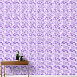 Papel Pintado patrones abstractos geométricos en tonos de lavand