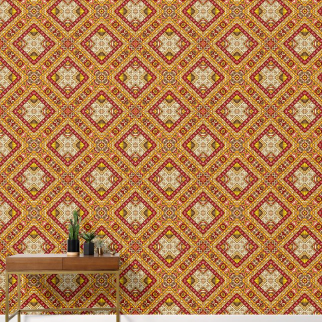 Papel Pintado Patrones Étnicos (Pasillo)
