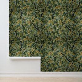 Papel Pintado Patrones florales verdes vintage de William Morris