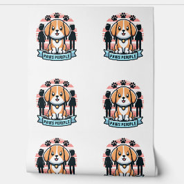 Papel Pintado Paws Pefopla Perro divertido y Mural de Muro de Ig