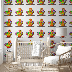 Papel Pintado Payaso Feliz con Bola Divertido