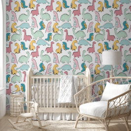 Papel Pintado Peaceful Dinosaur Sea