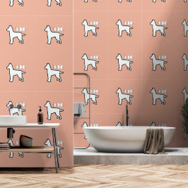 Papel Pintado Peach de logotipo DOG