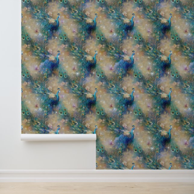 Papel Pintado Peacocks azules (Solicitud)