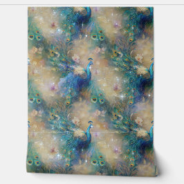 Papel Pintado Peacocks azules