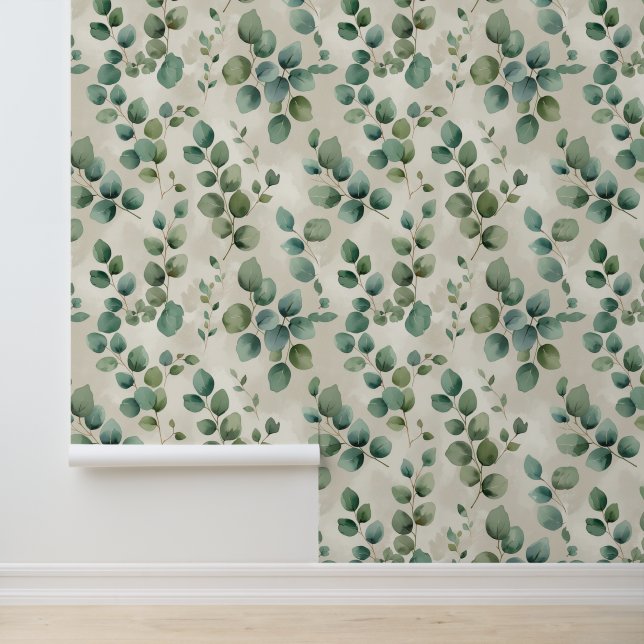 Papel Pintado Peel y Stick Eucalyptus deja botánico (Solicitud)